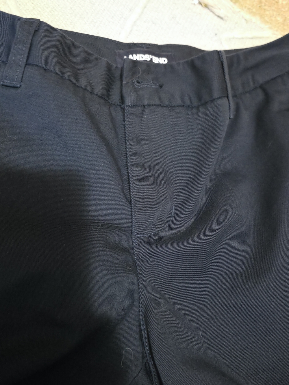 4/$67 Deal! Lands' End Navy Chino Shorts Like New - Picture 6 of 7